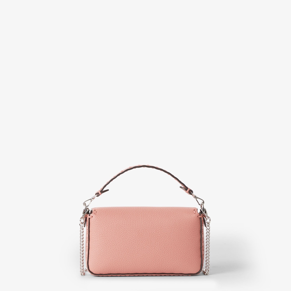 FENDI Baguette® Mini Powder pink Selleria bag with 309 hand-sewn topstitches - Image 5